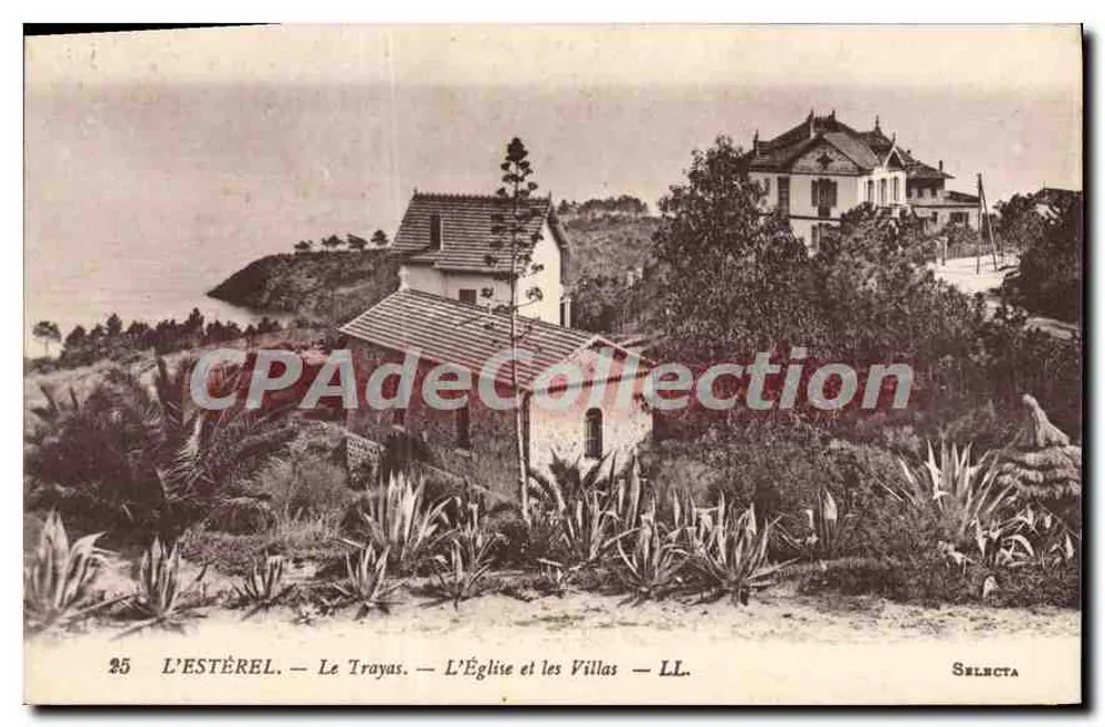 L'ESTÈREL — Le Trayas — Die Kirche und die Villen — SELECTA - Vorderseite