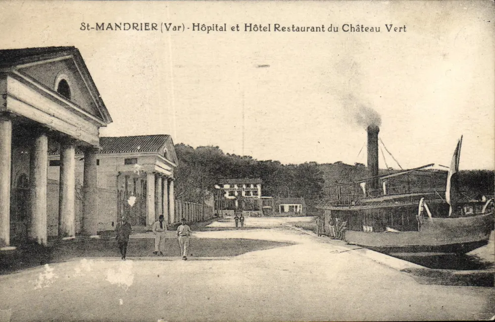 St-MANDRIER (Var) - Krankenhaus und Hotelrestaurant des Château Vert - Vorderseite