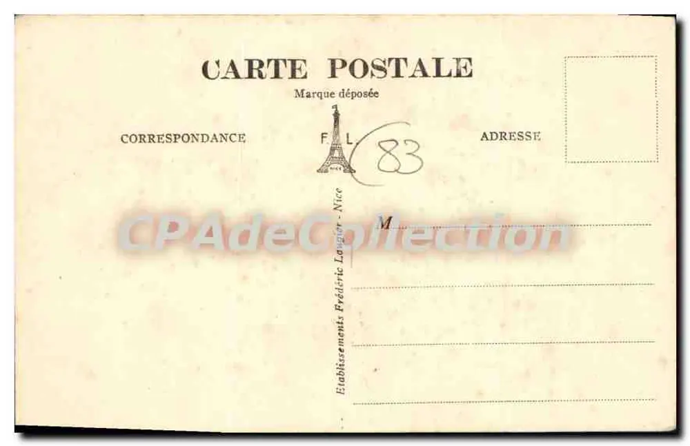 Sainte-Maxime-sur-Mer — Gedenkstein für die Toten des Großen Krieges — unbekannter Verlag, Nr. 235 - Rückseite