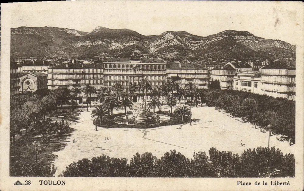 Toulon — Praça da Liberdade — Cie des Arts Photomécaniques n°28 - Frente