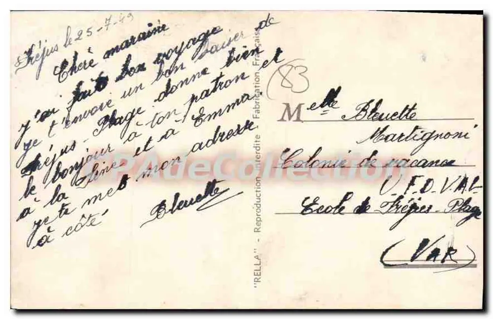 Saint-Raphaël (Var) — O Boulevard Félix-Martin — Rella, n°751 - Verso