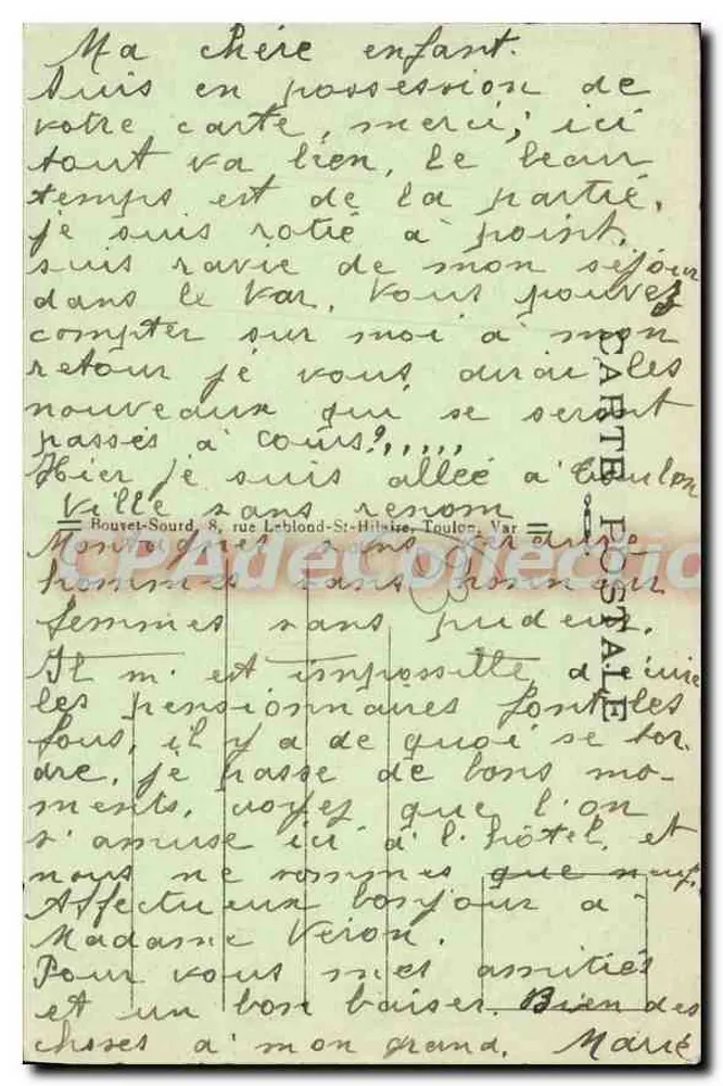 Toulon — A Praça da Liberdade — Liberty Square — H.S. — n°64 - Verso