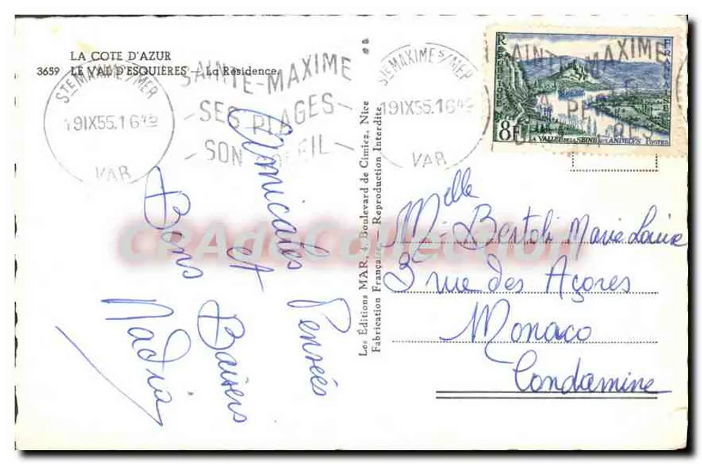 Der Val d'Esquières — Wohnsitz — Edition MAR - Rückseite