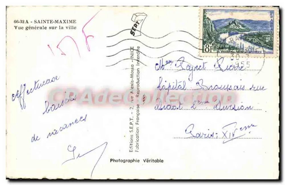 Sainte-Maxime — Visão geral da cidade — Edições S.E.P.T. - Verso