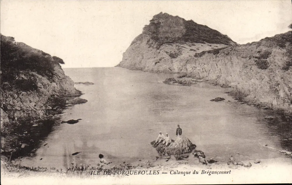 Ilha de Porquerolles — Calanque do Bregançonnet — editor Le Deley, n°118 - Frente