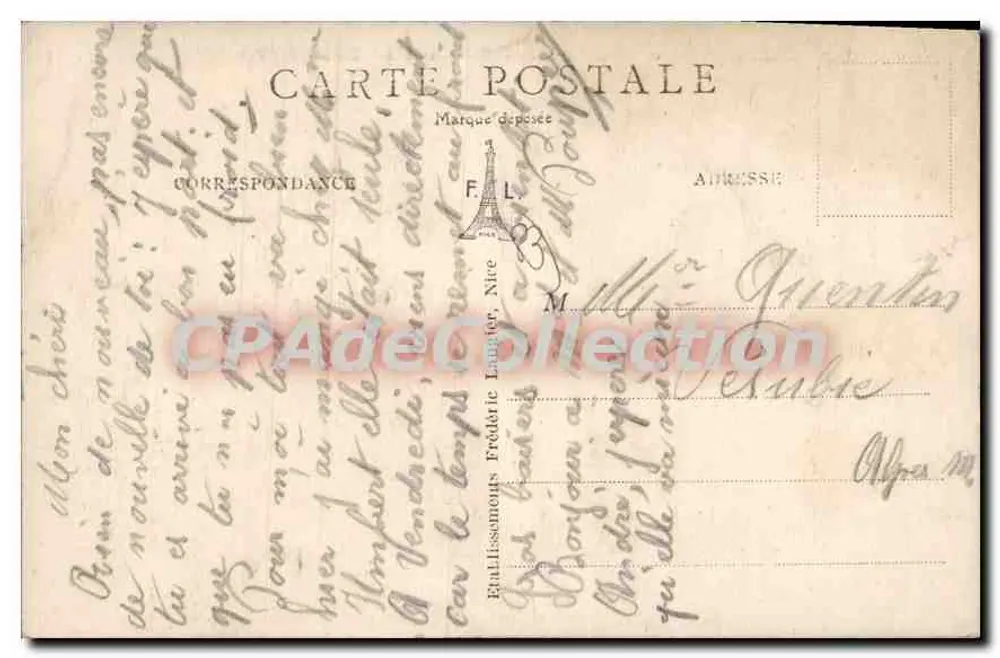 Saint-Raphaël (Var) — Boulevard Félix-Martin und die Bäder — F.L. n°26 - Rückseite