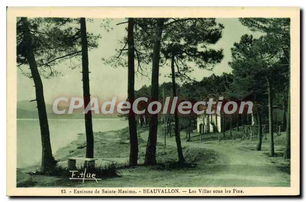 Umgebung von Sainte-Maxime - BEAUVALLON — Die Villen unter den Kiefern - Vorderseite
