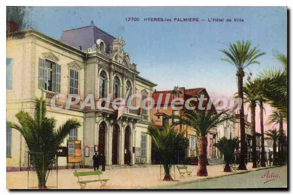 Hyères-les-Palmiers — Das Rathaus — Verlag Adia, Nr. 12700 - Vorderseite