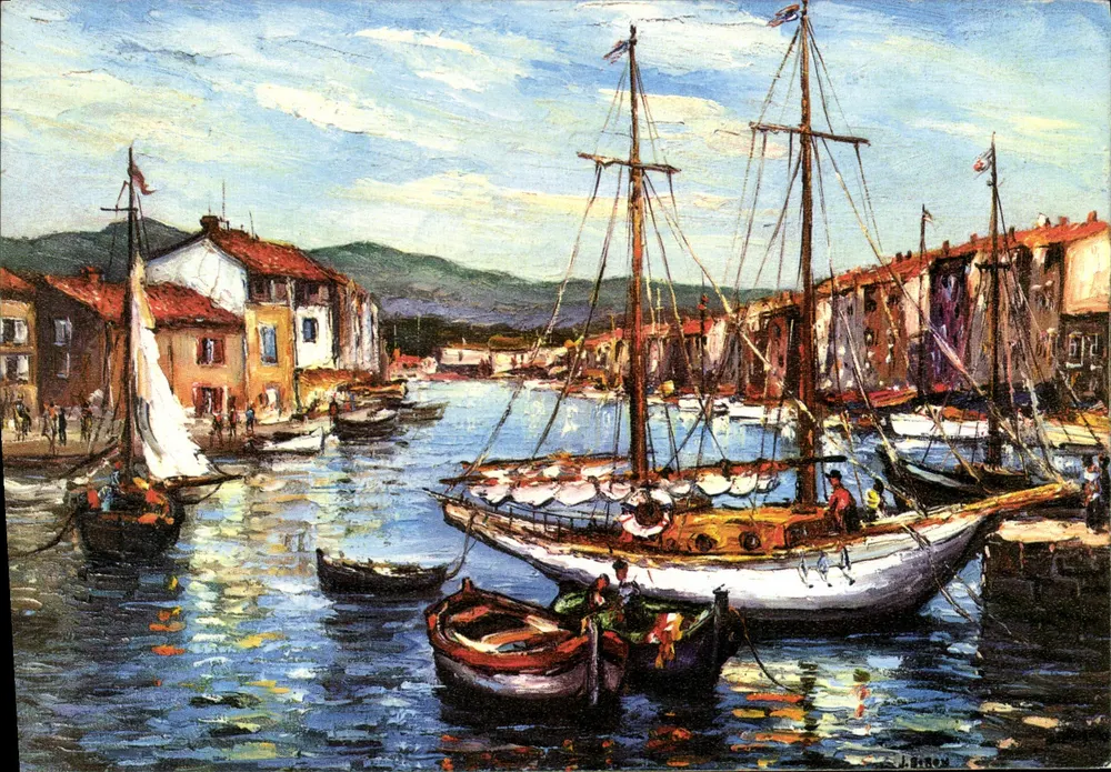 Porto de Cannes — Port-Grimaud — J. Biron - Frente