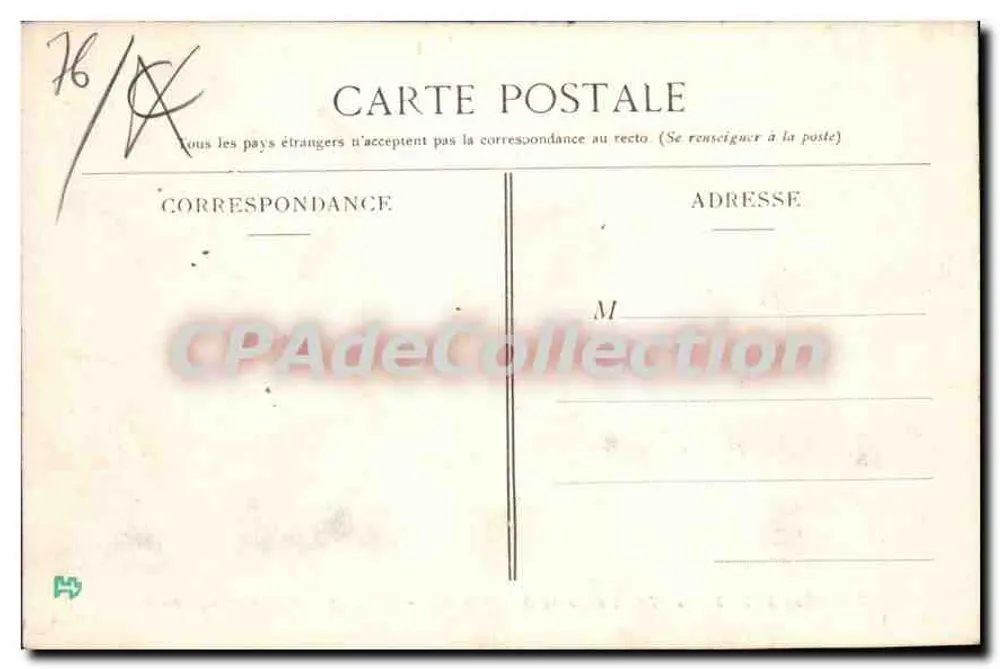 Ausblick auf Saint-Sever und Rouen — Sammlung der Bonsecours Tramway Company — Serie B 1 - Rückseite