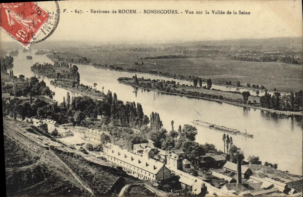 BONSECOURS — Ansicht der Seine-Tal — G.V. n°647 - Vorderseite