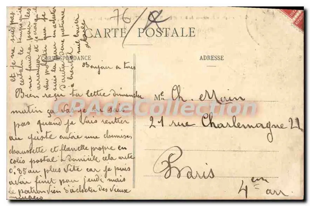 BONSECOURS — Ansicht der Seine-Tal — G.V. n°647 - Rückseite