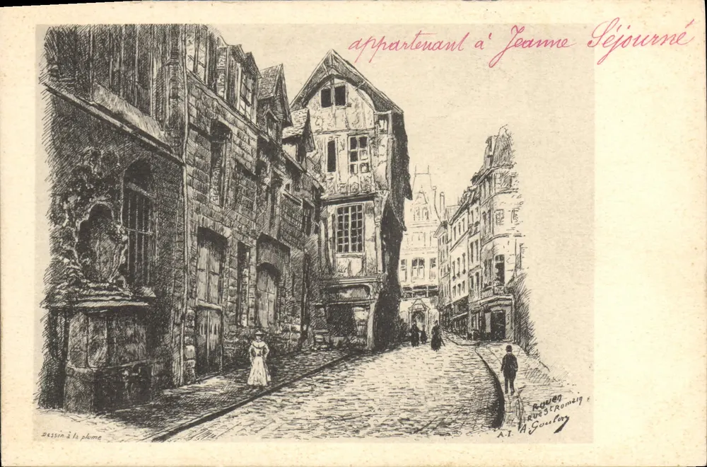 Rouen — Rue de la Bourse — A.I. Guerstromeig - Frente