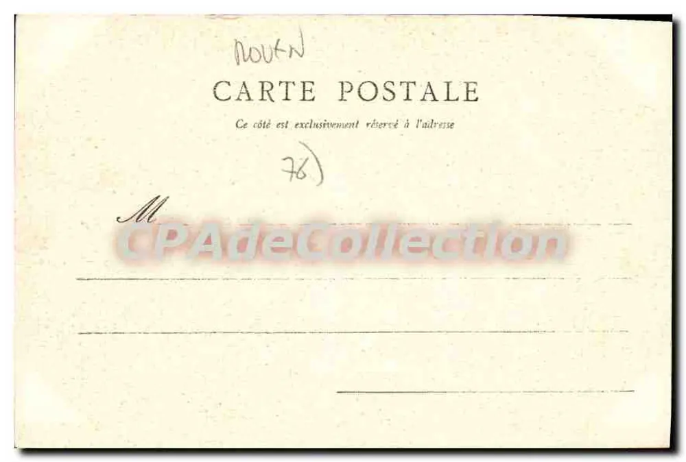 Rouen — Rue de la Bourse — A.I. Guerstromeig - Verso