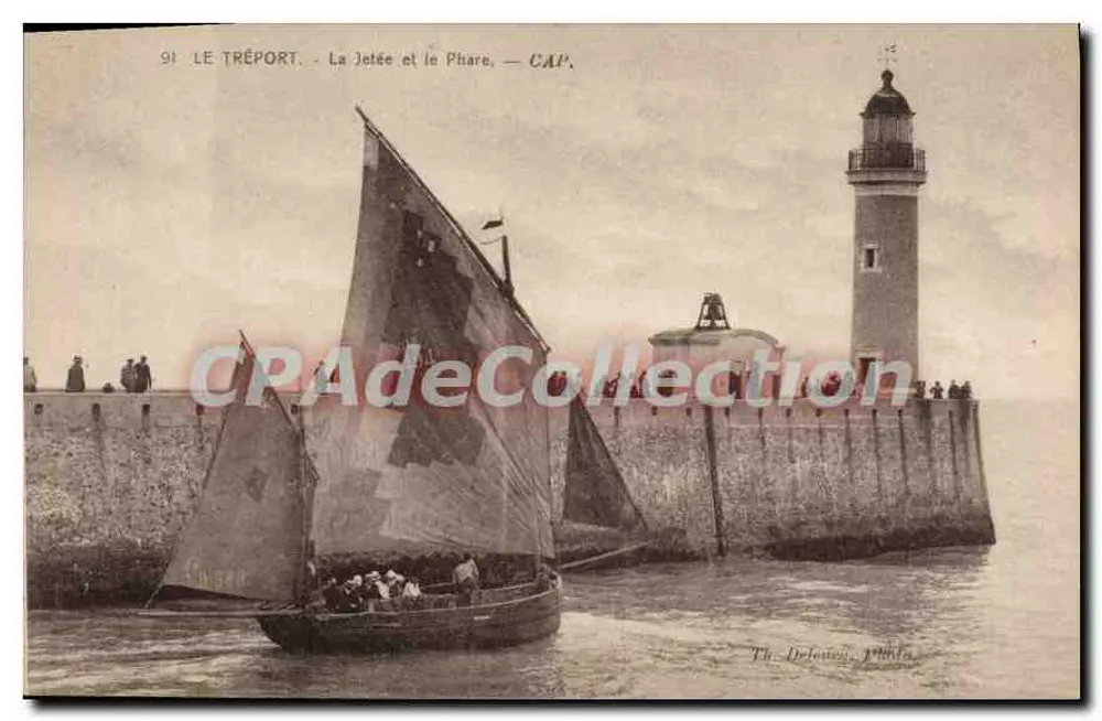 Le Tréport — A Ponte e o Farol — CAP. - Frente