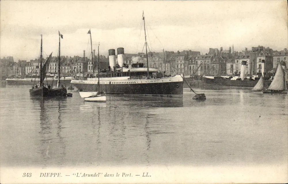 Dieppe — O Arundel no Porto — LL. n° 343 - Frente