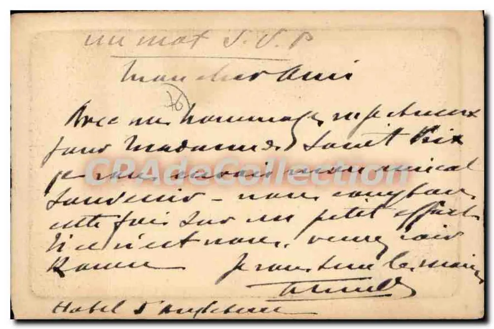 Rouen — Hôtel du Bourgtheroulde — Eau-forte par Ch. Pinet, n° 14 - Verso