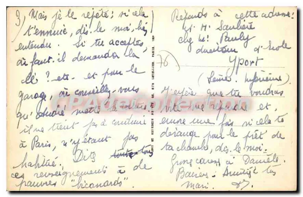 Yport — A Praia — LL. — n°82 - Verso
