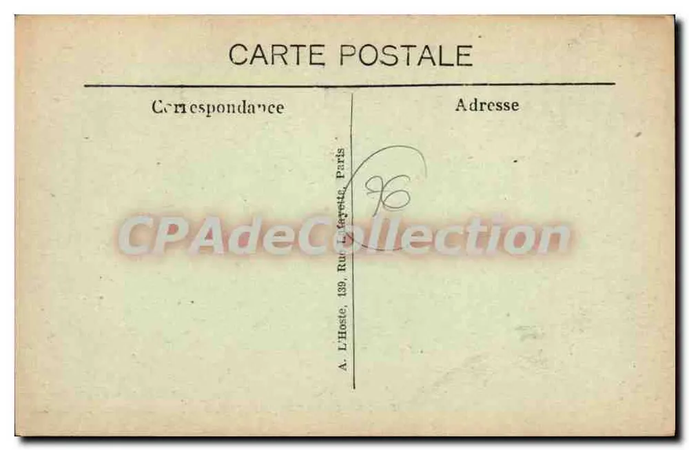 Die großen Verkäufe (S.-Inf.) — Innenansicht der Kirche — Édit. Vve Perrigois - L'II. Paris - Rückseite