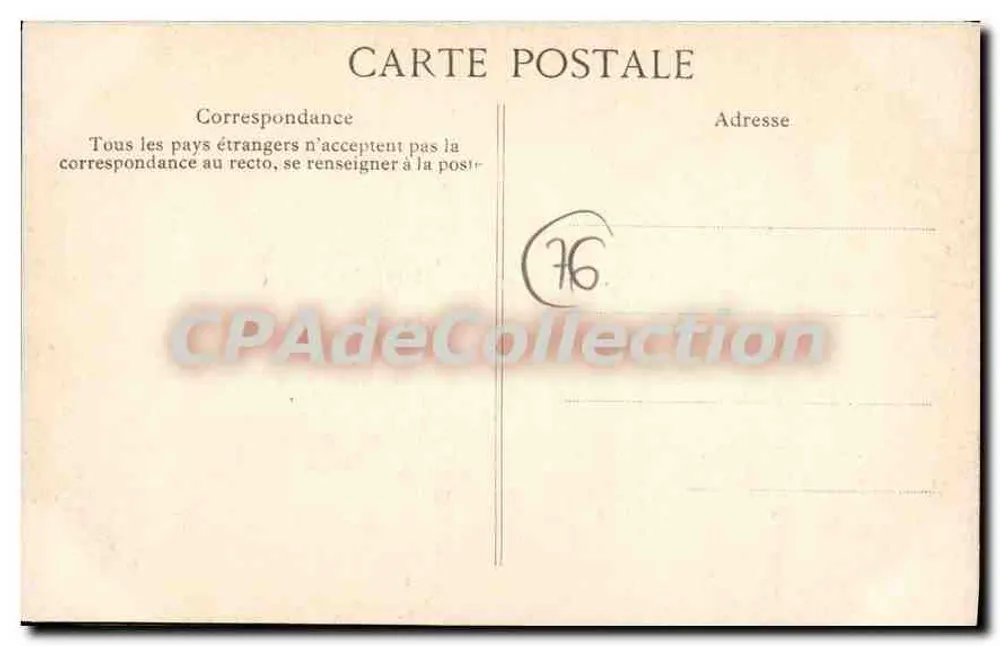 Le Tréport — Escada das Falésias — Editor não identificado, n° 54 - Verso
