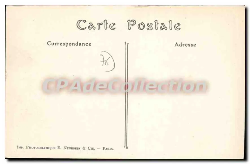 Sainte-Adresse — A Entrada do Forte. — ND. Fot. - Verso