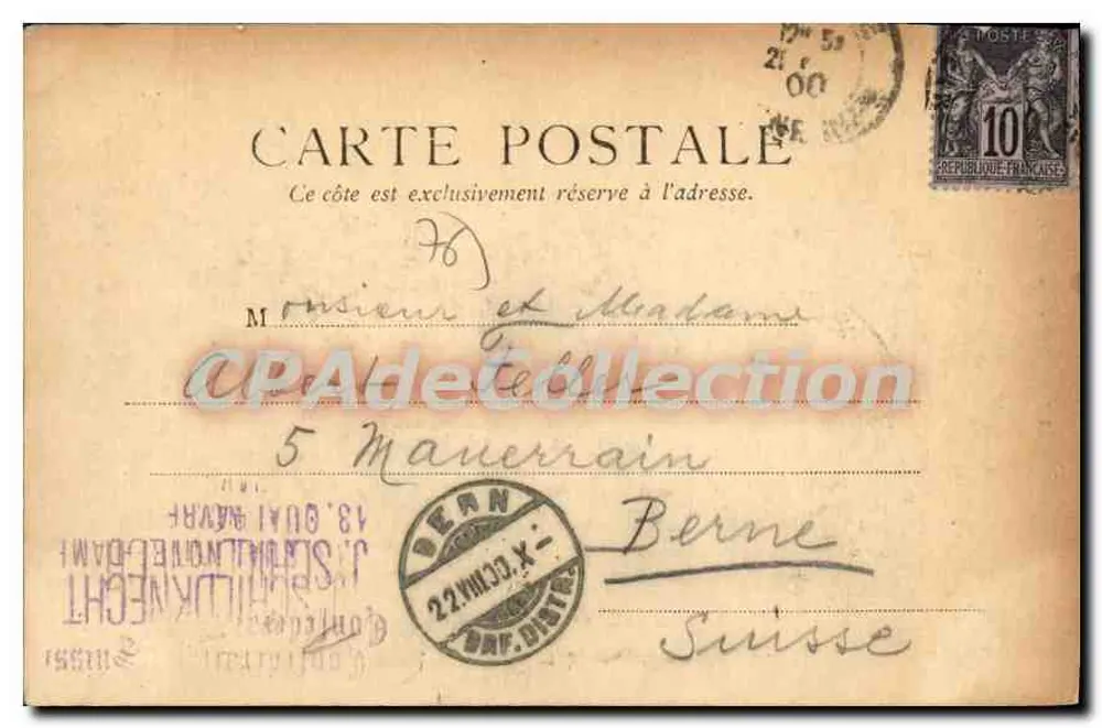 Le Havre — Museu biblioteca — Stengel & Cie, Drouot, Paris, n° 433 - Verso