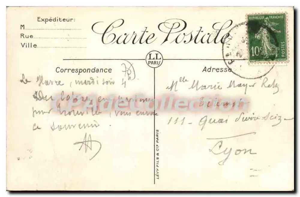 Le Havre — La Rue de Paris — LL. — N°99 - Achterkant