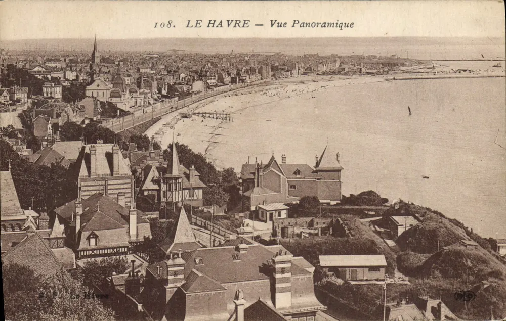 Le Havre — Vista Panorâmica — Editor La Hivene, n° 108 - Frente