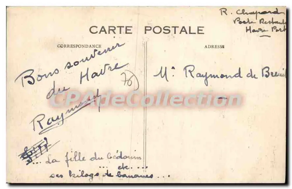 Le Havre — Vista Panorâmica — Editor La Hivene, n° 108 - Verso