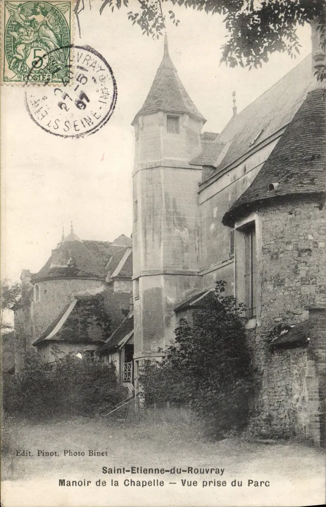 Saint-Etienne-du-Rouvray — Schloss der Kapelle — Ansicht vom Park — Verlag Pinot, Foto Binet - Vorderseite