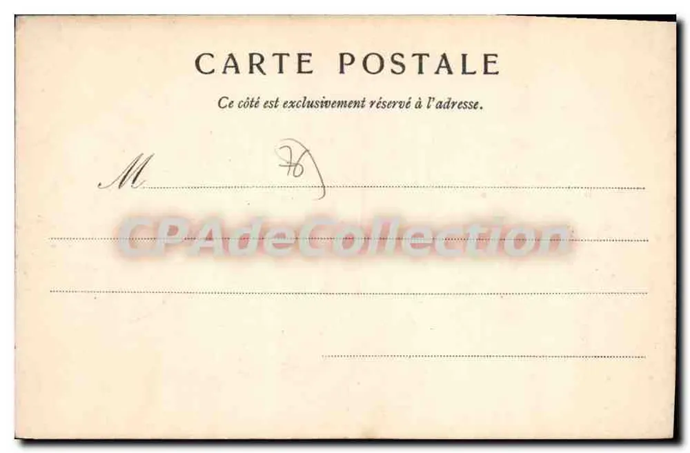 Fécamp - Château d'Auberville — V.P., Paris, 9. - Verso