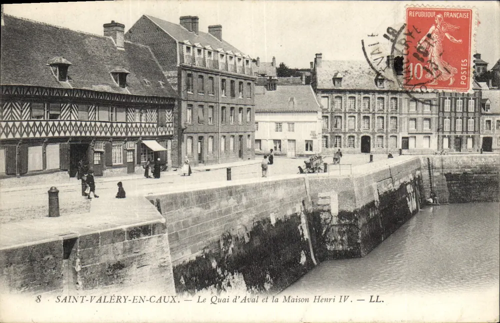 Saint-Valéry-en-Caux — Le Quai d'Aval und la Maison Henri IV — LL. - Vorderseite