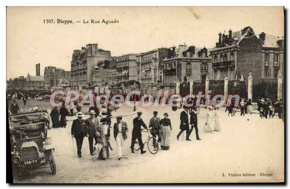 Dieppe — A Rue Aguado — L. Vidière editor — Dieppe, n°1397 - Frente