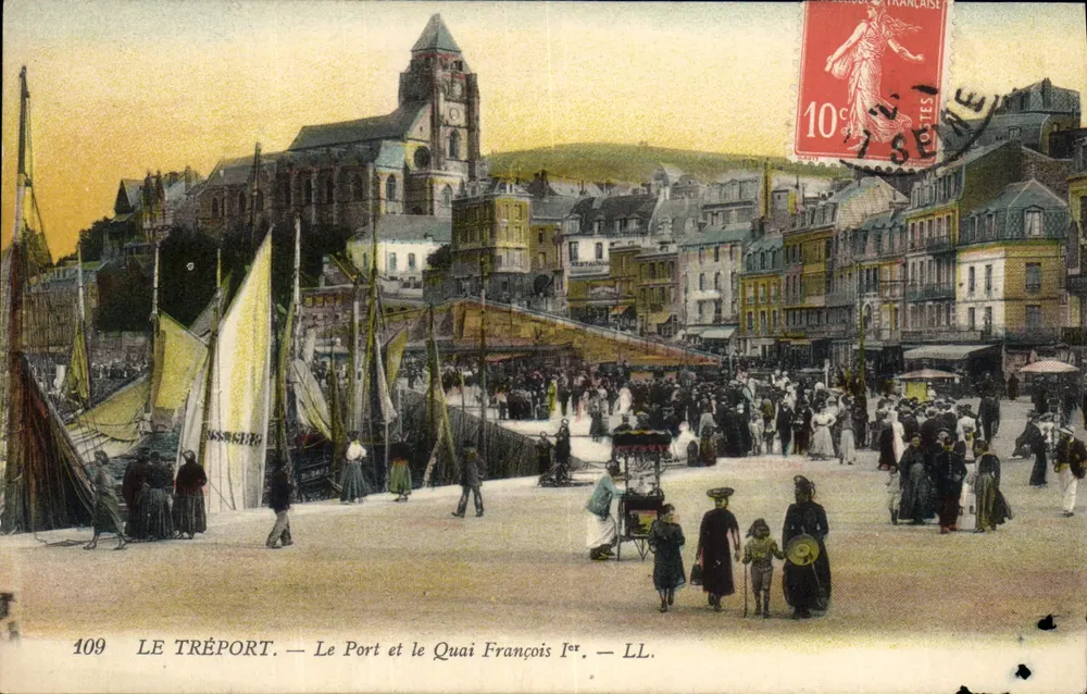 Le Tréport — Der Hafen und der Quai François Ier — LL. Nr. 109 - Vorderseite