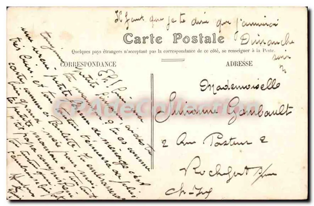 Le Havre — Perspectiva da Rue de Paris — Editor: CPAdeCollection, n° 14 - Verso
