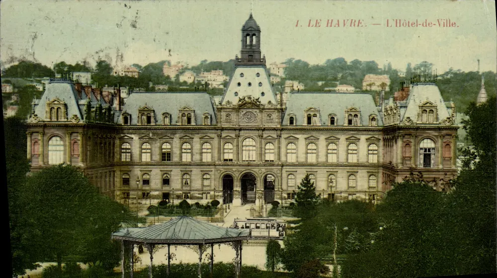 Le Havre — O Hotel-de-Ville — editor desconhecido, n° de série 1 - Frente