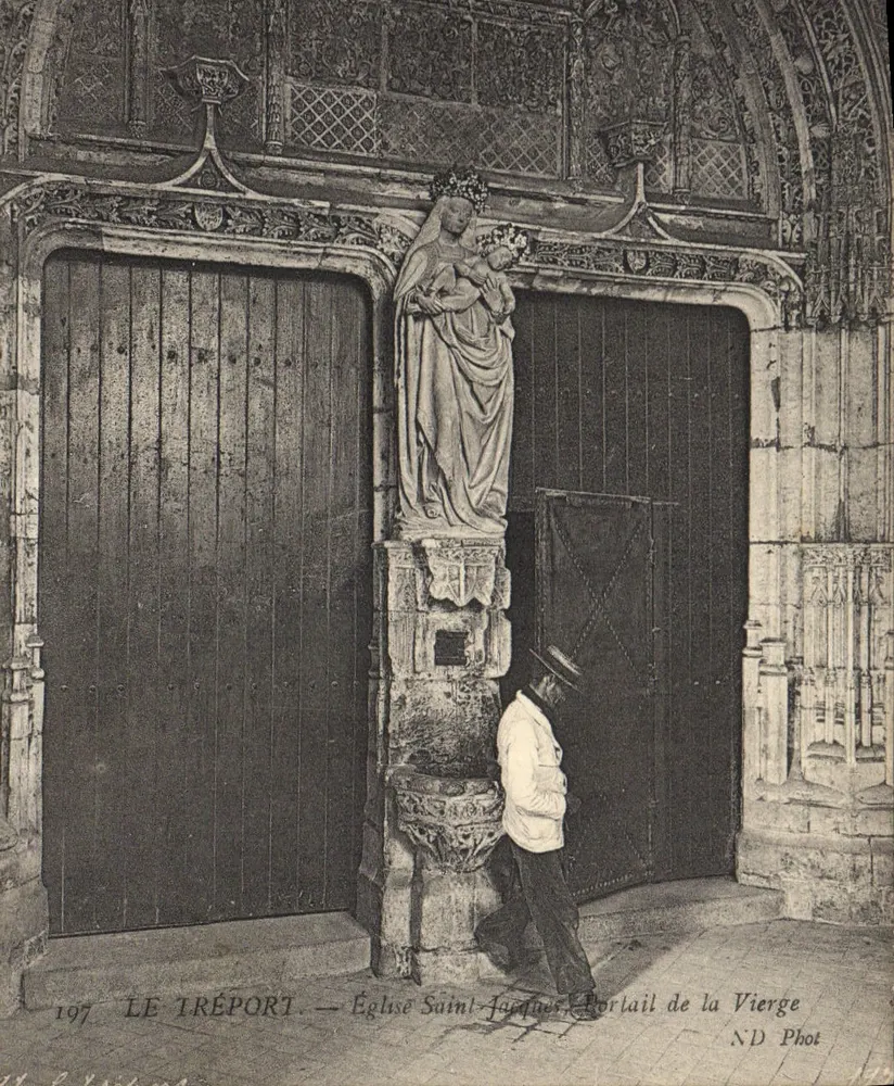 Le Tréport — Église Saint-Jacques, Portail de la Vierge - Vorderseite