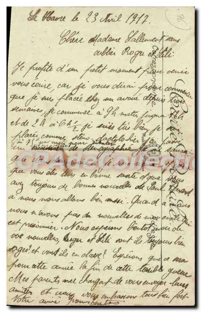 Le Mavre — Praça Thiers — Le Paniculaire — LL. - Verso