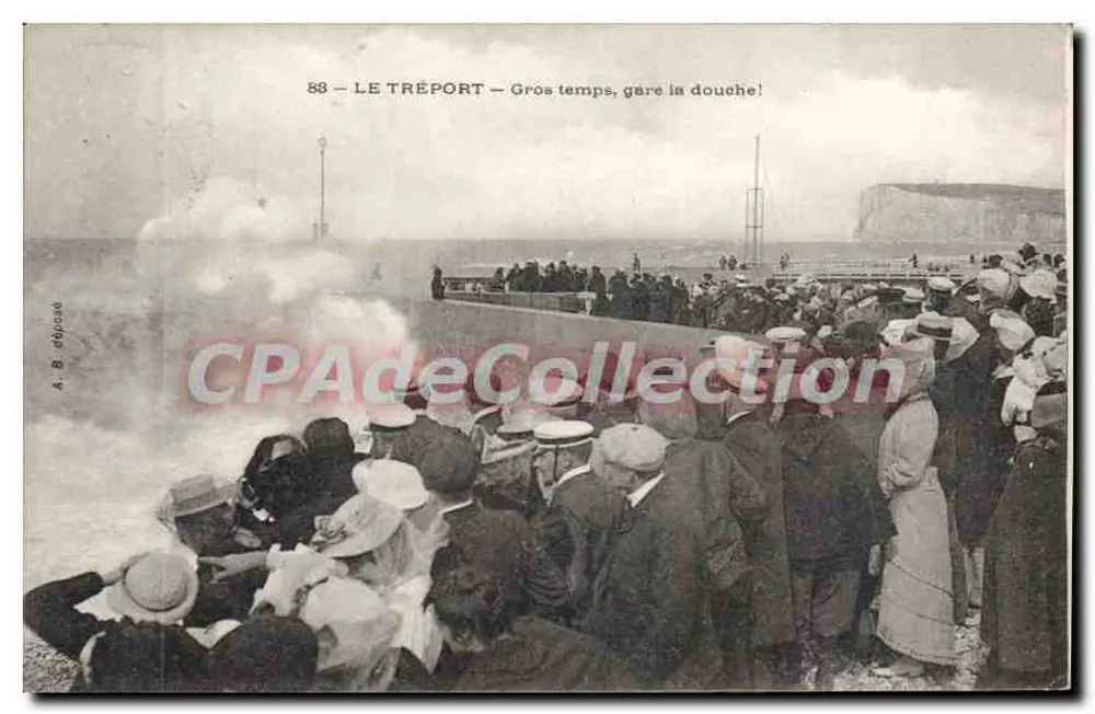Le Tréport — Gros temps, gare la douche! — A. B. d'Opusse, n°88 - Frente