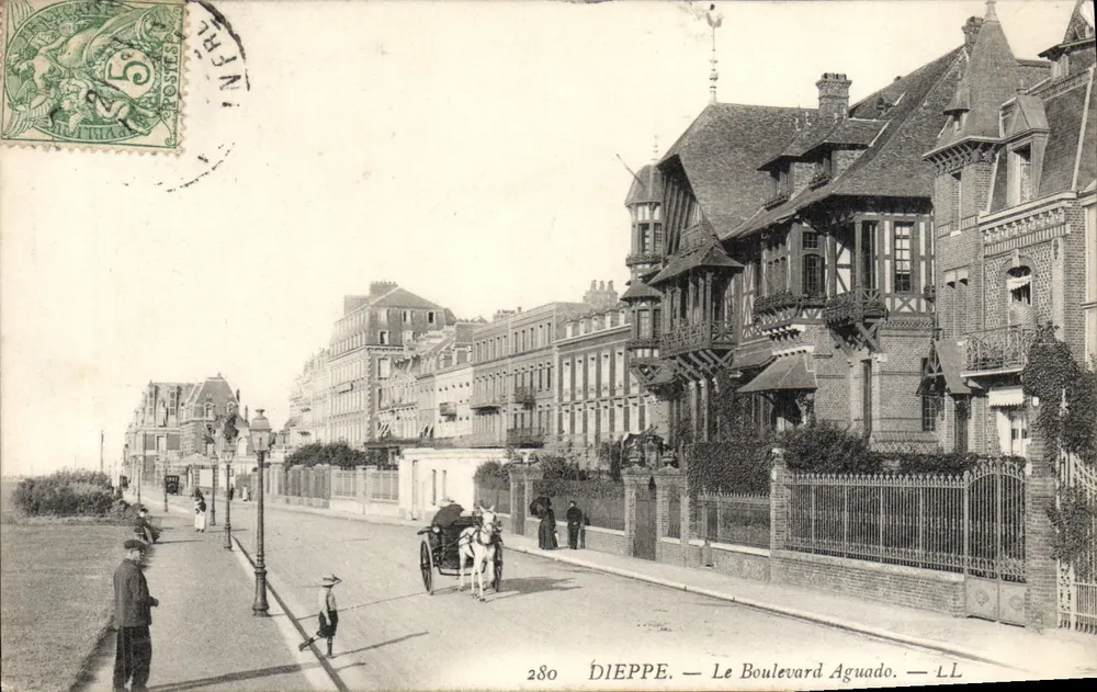 Dieppe — O Boulevard Aguado — LL, n°280 - Frente