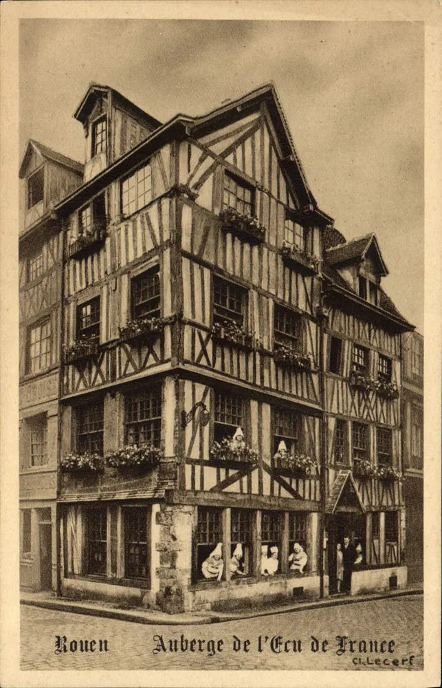 Rouen — Auberge de l'Écu de France — Cl. Lecerf - Vorderseite