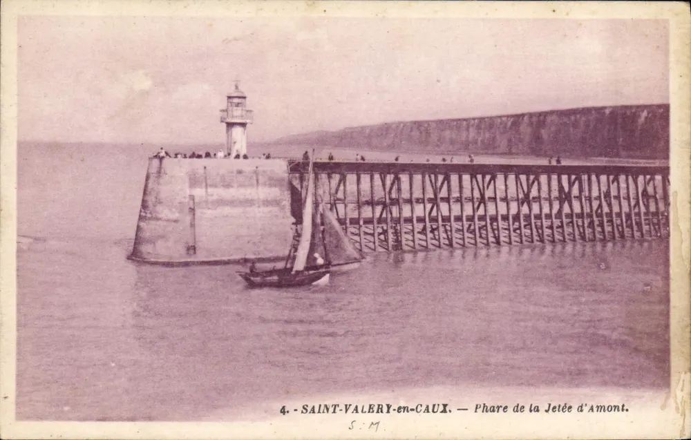 Saint-Valery-en-Caux — Leuchtturm der Amont-Mole — S.I.M. n°4 - Vorderseite
