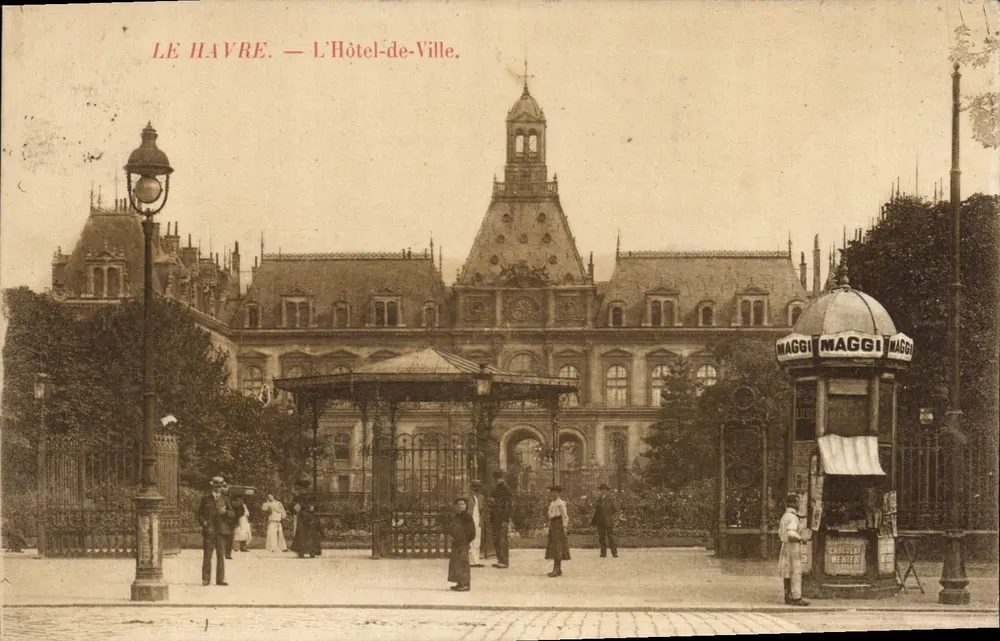 Le Havre — O Hotel de Ville — Editor desconhecido, número de série não visível - Frente