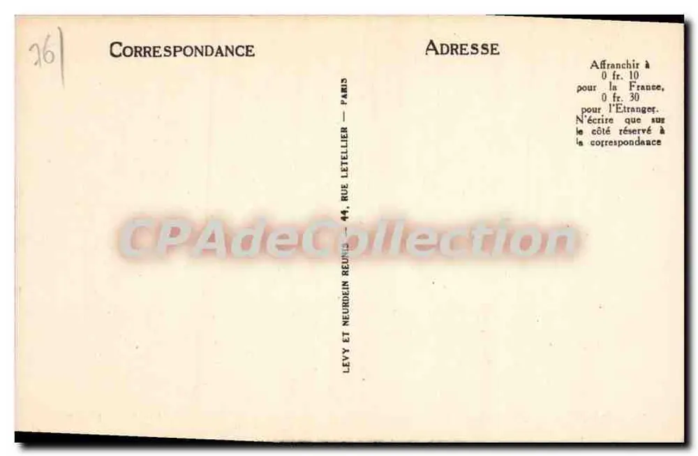 Fécamp - Ansicht Richtung Notre-Dame du Salut - LL - Sonderausgabe R.D. - Rückseite