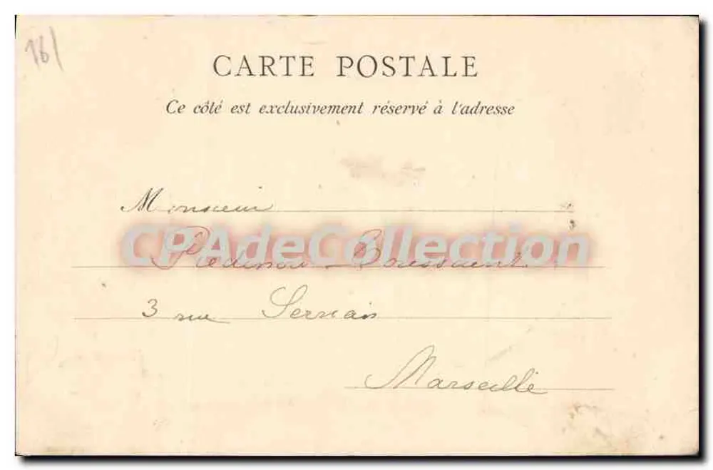 Fécamp - A Igreja de São Etienne — E. Le Delleux, Paris, N° 107 - Verso
