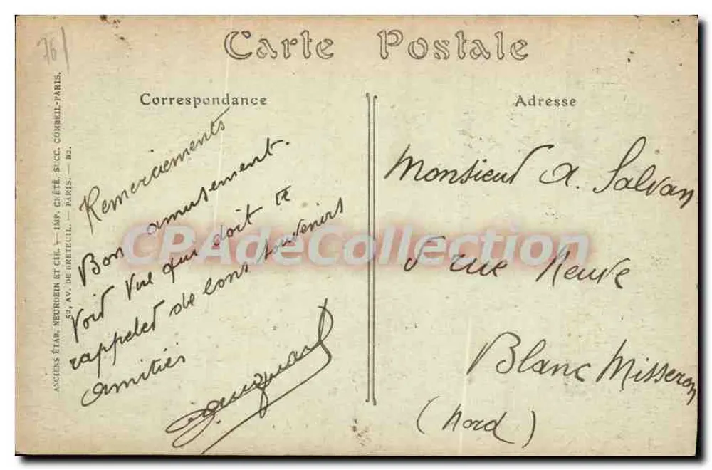 Fécamp — O Casino — NDHOT, n°243 - Verso