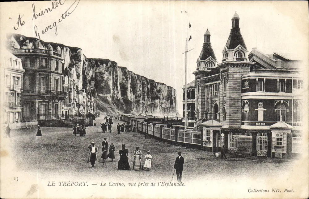 Le Tréport — Das Casino, Ansicht vom Esplanade — Collections ND, Phot. - Vorderseite