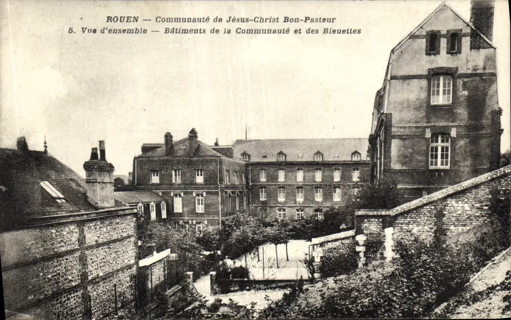 Rouen – Gemeinschaft Jesu-Christus Bon-Pasteur – Gebäude der Gemeinschaft und der Bleuette - Vorderseite