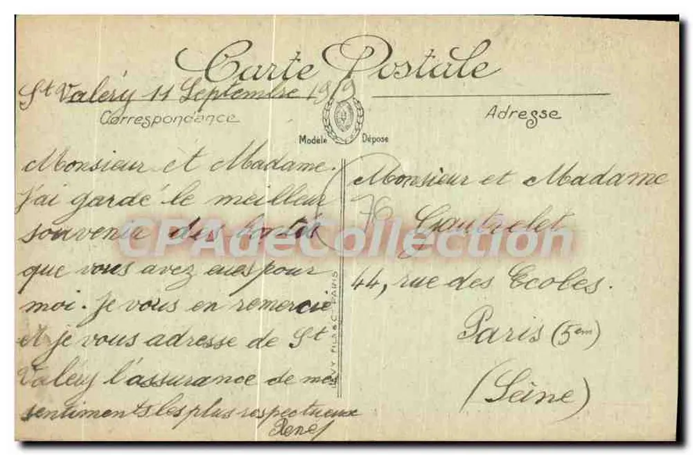 Saint-Valéry-en-Caux — Eine Ansicht der Küste — LL. n°26 - Rückseite