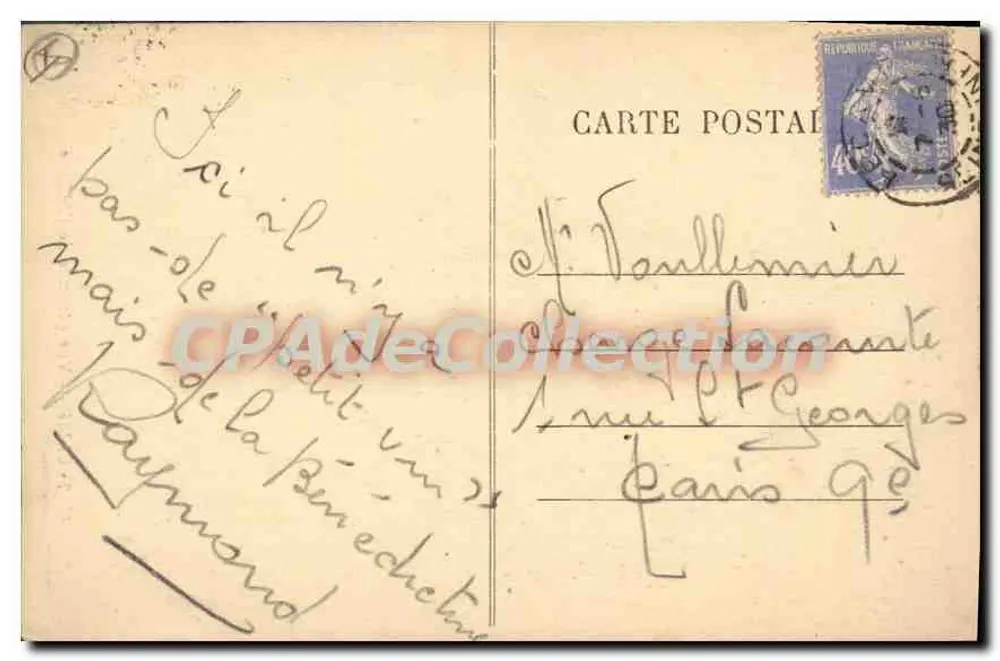 Fécamp — Vista geral da Abadia — Edit. Lenglet, n°42 - Verso